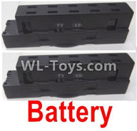 Wltoys Q626 Q626-B Parts-24-02 LI-Poli Battery(2pcs)-Black,Wltoys Q626 Q626-B RC Quadcopter Drone Spare Parts Accessories,Wltoys Model Q626 Replacement Accessories